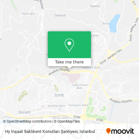 Hy İnşaat Saklıkent Konutları Şantiyesi map