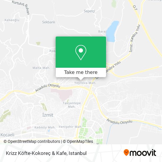 Krizz Köfte-Kokoreç & Kafe map