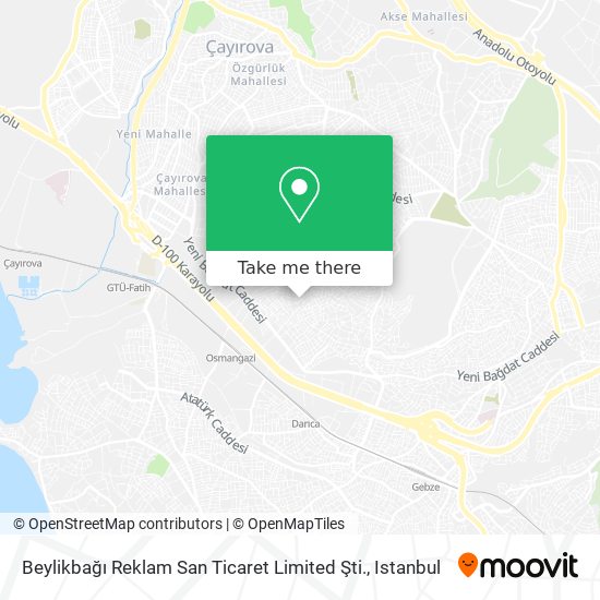 Beylikbağı Reklam San Ticaret Limited Şti. map