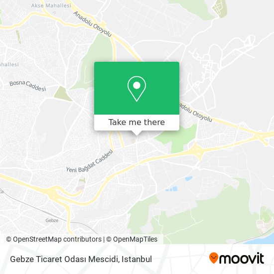 Gebze Ticaret Odası Mescidi map