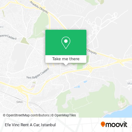 Efe Vinc Rent A Car map