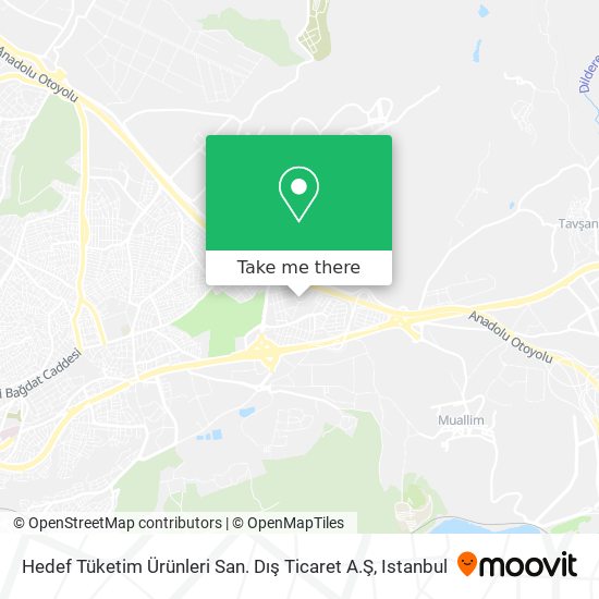 Hedef Tüketim Ürünleri San. Dış Ticaret A.Ş map