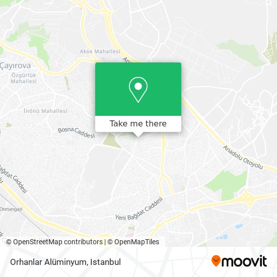 Orhanlar Alüminyum map