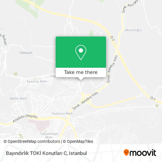 Bayındırlık TOKİ Konutları C map