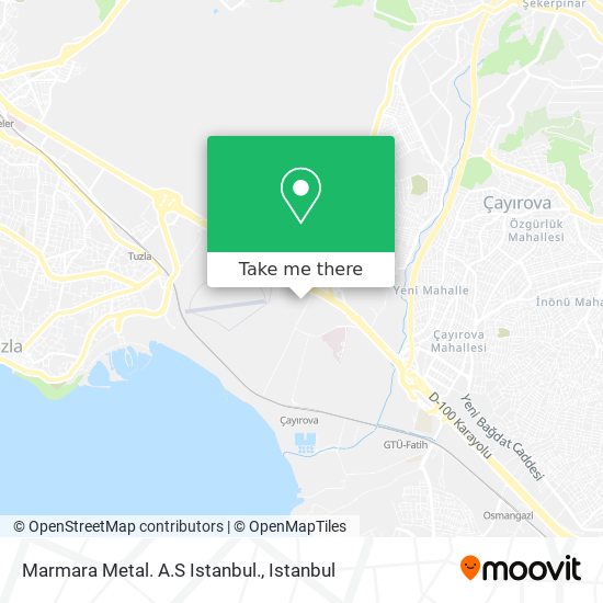 Marmara Metal. A.S Istanbul. map