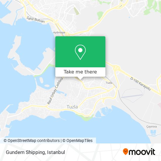 Gundem Shipping map