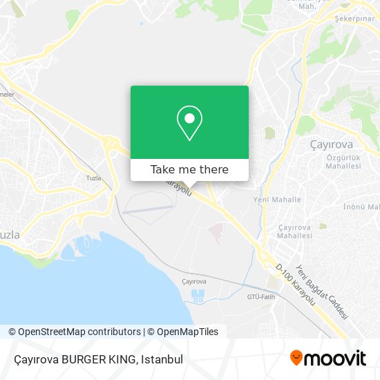 Çayırova BURGER KING map