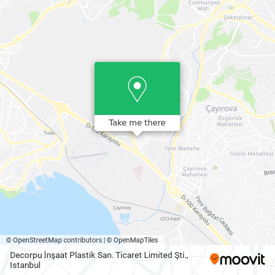 Decorpu İnşaat Plastik San. Ticaret Limited Şti. map