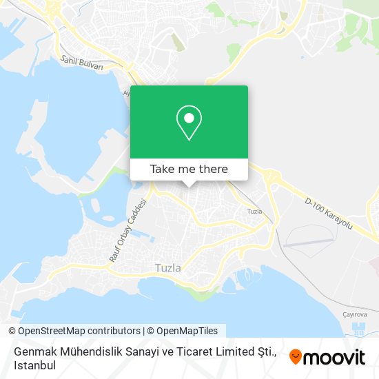 Genmak Mühendislik Sanayi ve Ticaret Limited Şti. map