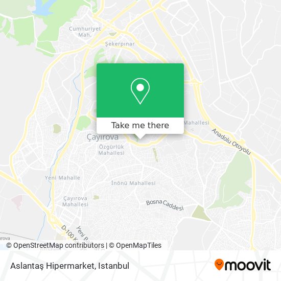 Aslantaş Hipermarket map