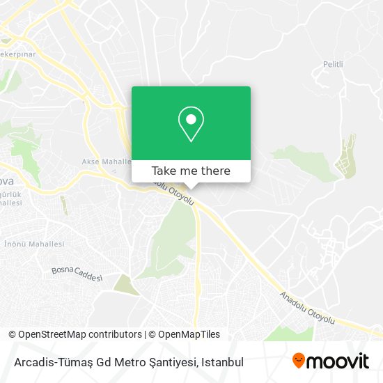 Arcadis-Tümaş Gd Metro Şantiyesi map