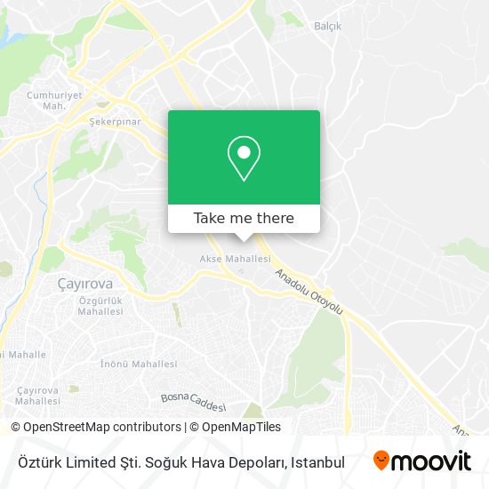 Öztürk Limited Şti. Soğuk Hava Depoları map