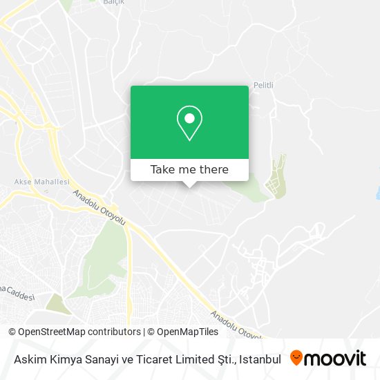 Askim Kimya Sanayi ve Ticaret Limited Şti. map