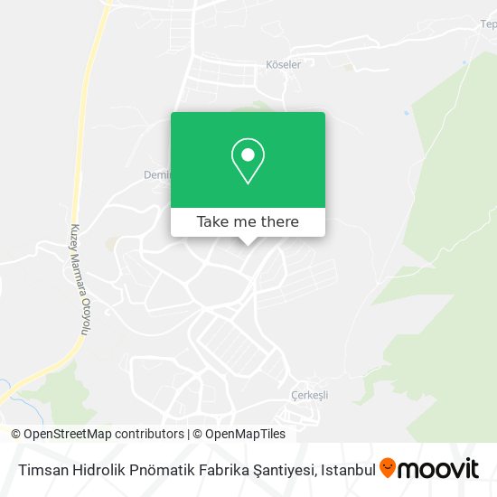 Timsan Hidrolik Pnömatik Fabrika Şantiyesi map