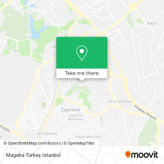 Mageba Turkey map