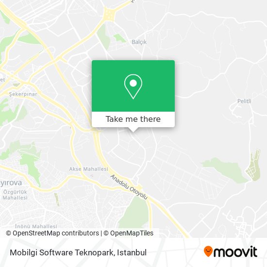 Mobilgi Software Teknopark map