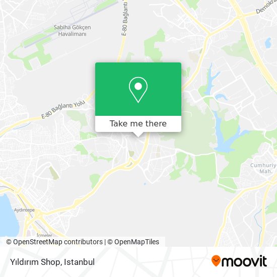 Yıldırım Shop map