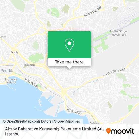 Aksoy Baharat ve Kuruyemiş Paketleme Limited Şti. map