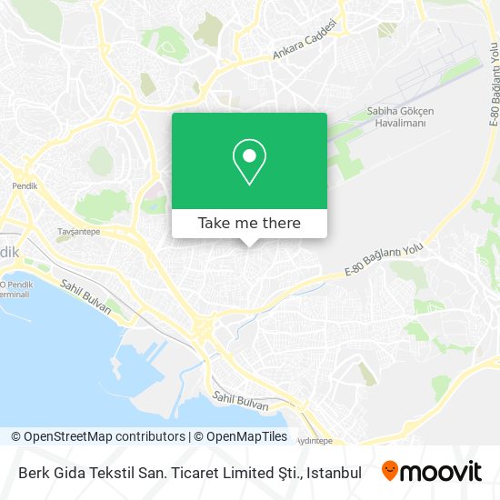 Berk Gida Tekstil San. Ticaret Limited Şti. map