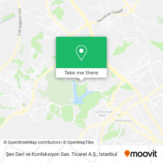 Şen Deri ve Konfeksiyon San. Ticaret A.Ş. map