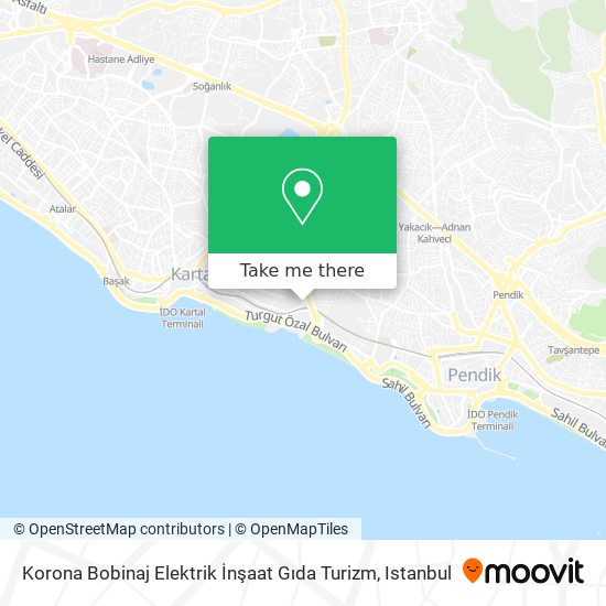 Korona Bobinaj Elektrik İnşaat Gıda Turizm map