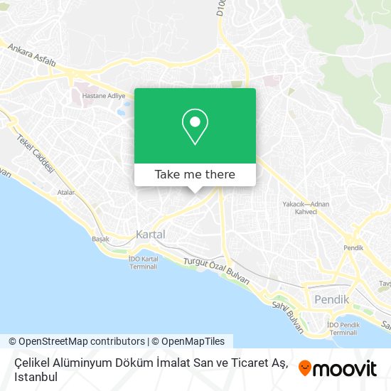 Çelikel Alüminyum Döküm İmalat San ve Ticaret Aş map