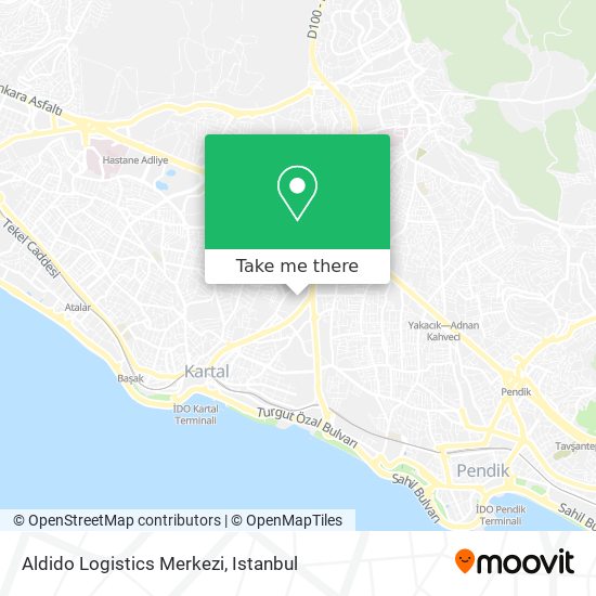 Aldido Logistics Merkezi map