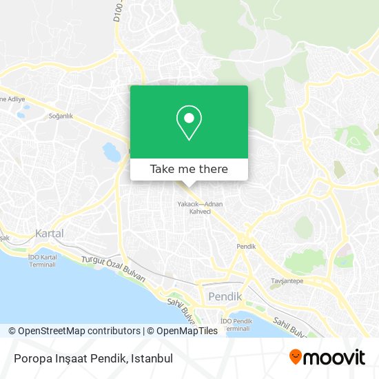 Poropa Inşaat Pendik map