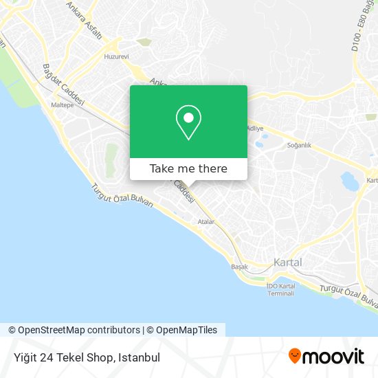 Yiğit 24 Tekel Shop map