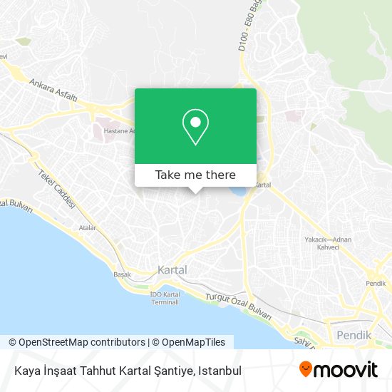 Kaya İnşaat Tahhut Kartal Şantiye map