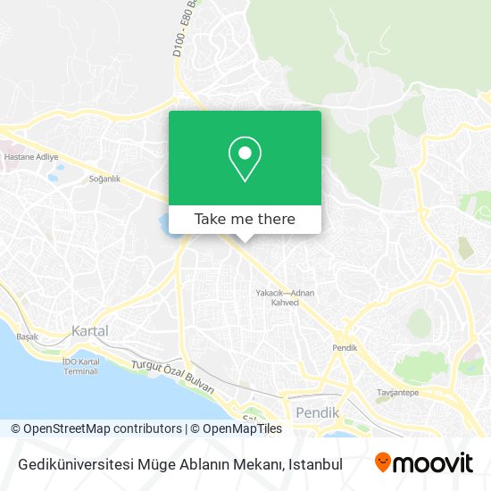 Gediküniversitesi Müge Ablanın Mekanı map