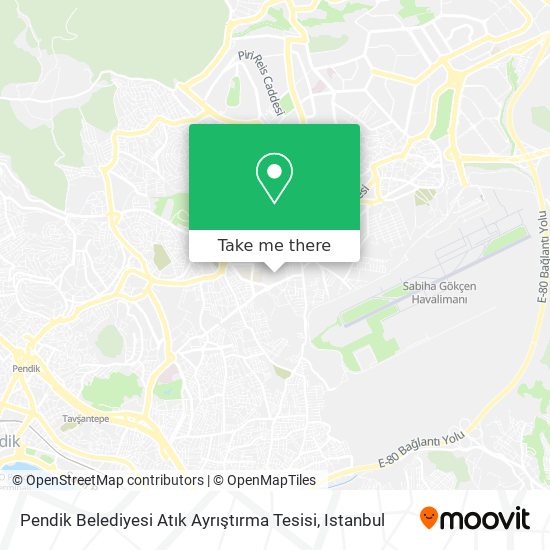 Pendik Belediyesi Atık Ayrıştırma Tesisi map