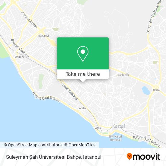 Süleyman Şah Üniversitesi Bahçe map