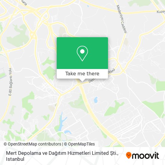 Mert Depolama ve Dağıtım Hizmetleri Limited Şti. map