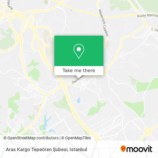 Aras Kargo Tepeören Şubesi map