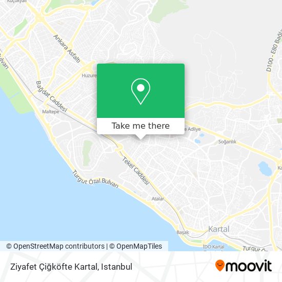 Ziyafet Çiğköfte Kartal map