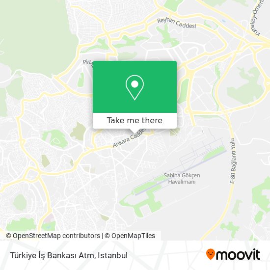 Türkiye İş Bankası Atm map