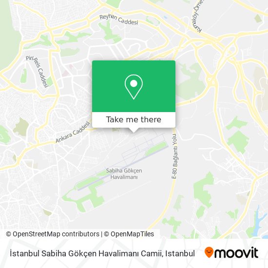 İstanbul Sabiha Gökçen Havalimanı Camii map