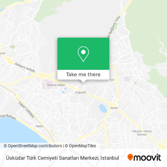 Üsküdar Türk Cemiyeti Sanatları Merkezi map