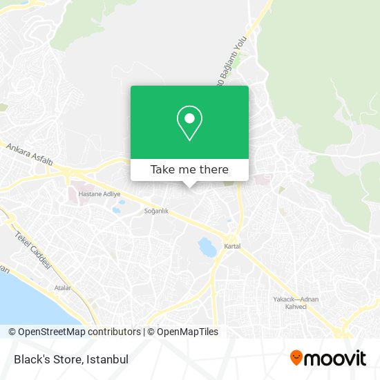Black's Store map