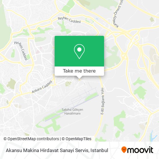 Akansu Makina Hirdavat Sanayi Servis map