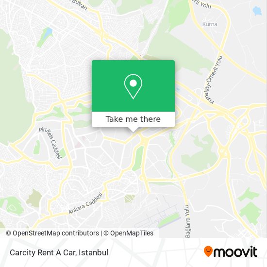 Carcity Rent A Car map