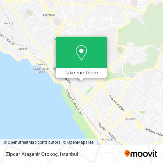 Zipcar Ataşehir Otokoç map