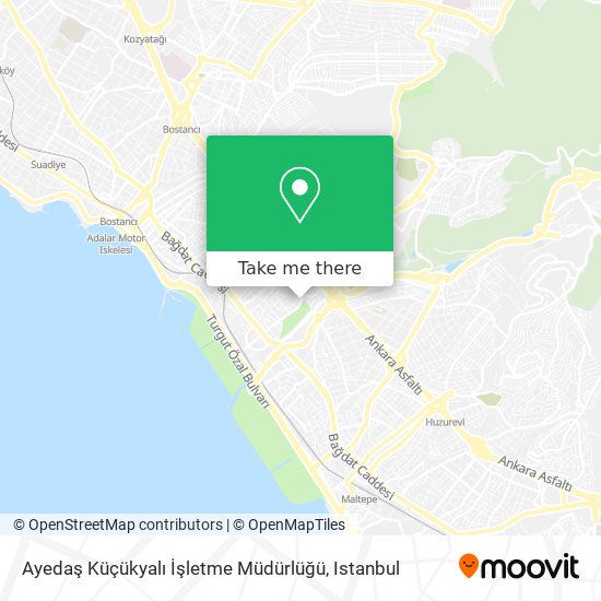 Ayedaş Küçükyalı İşletme Müdürlüğü map