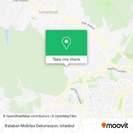 Balaban Mobilya Dekorasyon map