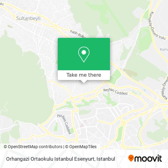 Orhangazi Ortaokulu Istanbul Esenyurt map