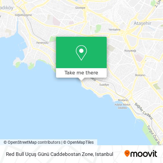 Red Bull Uçuş Günü Caddebostan Zone map