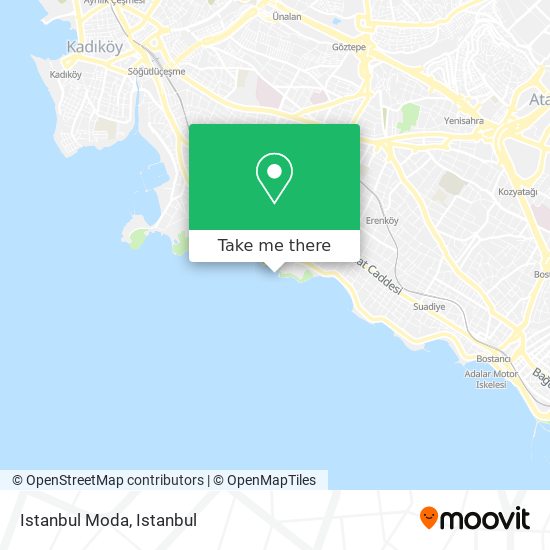 Istanbul Moda map