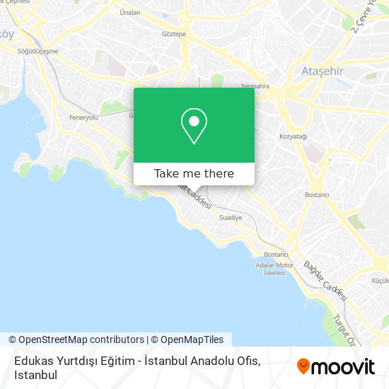 Edukas Yurtdışı Eğitim - İstanbul Anadolu Ofis map