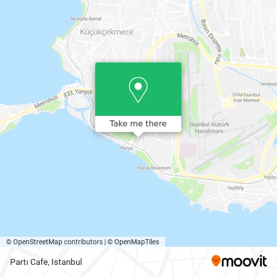 Partı Cafe map